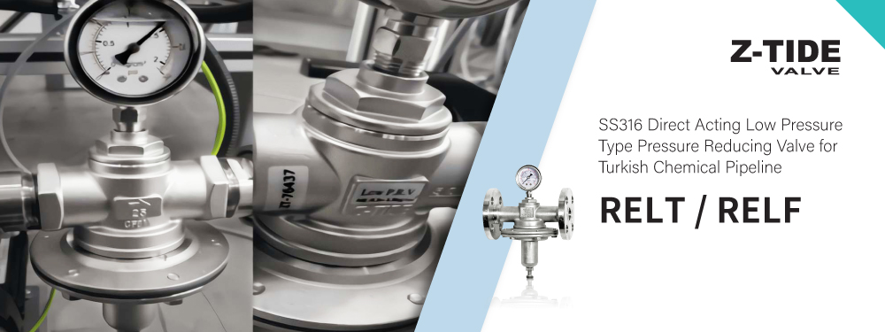 Válvula reductora de presión de baja presión Z-Tide para oleoducto químico turco
