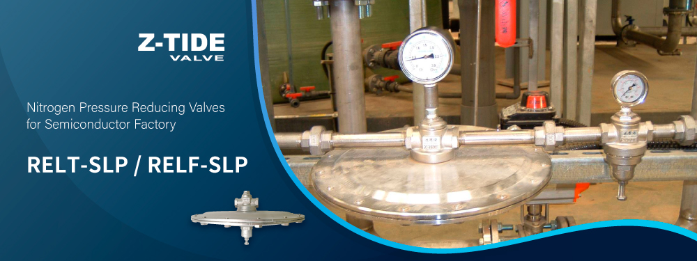 Válvula reductora de presión de nitrógeno de acción directa y micropresión Z-Tide para fábrica de semiconductores en Taiwán
